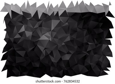 Dark Silver, Gray vector blurry triangle pattern. Creative geometric illustration in Origami style with gradient. Brand-new style for your business design.