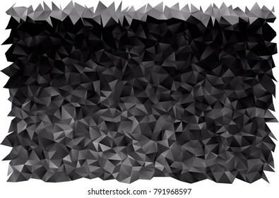 Dark Silver, Gray vector blurry triangle pattern. A vague abstract illustration with gradient. The polygonal design can be used for your web site.
