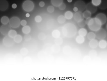 Dark Silver, Gray vector bokeh template. Modern geometrical abstract illustration with gradient. Brand new style for your business design.