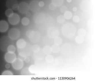 Dark Silver, Gray vector bokeh template. Creative illustration in halftone style with gradient. A new texture for your design.