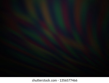 Dark Silver, Gray vector bokeh template. Colorful illustration in abstract style with gradient. The background for your creative designs.