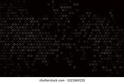 Dark Silver, Gray vector  cover with spots. Blurred bubbles on abstract background with colorful gradient. Completely new template for your brand book.