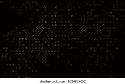 Dark Silver, Gray vector  cover with spots. Blurred decorative design in abstract style with bubbles. New design for ad, poster, banner of your website.