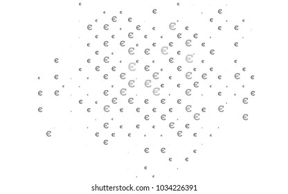 Dark Silver, Gray vector cover with financial symbols. Abstract illustration with colored financial digital symbols. The pattern can be used for ad, booklets, leaflets of banks.