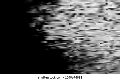Dark Silver, Gray vector cover with long lines. Modern geometrical abstract illustration with staves. The template can be used as a background.