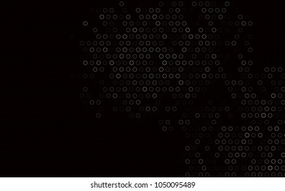 Dark Silver, Gray vector  cover with spots. Modern abstract illustration with colorful water drops. Beautiful design for your business natural advert.