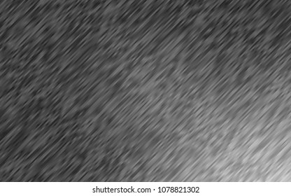 Dark Silver, Gray vector cover with long lines. Lines on blurred abstract background with gradient. The pattern can be used as ads, poster, banner for commercial.