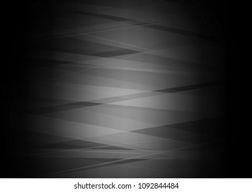 Dark Silver, Gray vector cover with long lines. Blurred decorative design in simple style with lines. Smart design for your business advert.