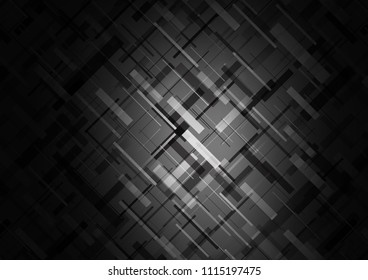 Dark Silver, Gray vector cover with long lines. Blurred decorative design in simple style with lines. The pattern can be used for busines ad, booklets, leaflets