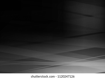 Dark Silver, Gray vector cover with long lines. Blurred decorative design in simple style with lines. The template can be used as a background.