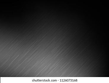Dark Silver, Gray vector cover with long lines. Lines on blurred abstract background with gradient. The pattern can be used for busines ad, booklets, leaflets
