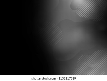 Dark Silver, Gray vector cover with long lines. Blurred decorative design in simple style with lines. The pattern can be used as ads, poster, banner for commercial.