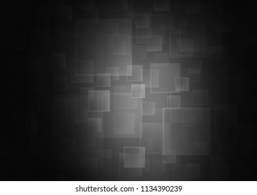 Dark Silver, Gray vector cover in polygonal style. Modern abstract illustration with colorful rectangles. Best design for your ad, poster, banner.