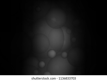 Dark Silver, Gray vector cover with spots. Modern abstract illustration with colorful water drops. Beautiful design for your business natural advert.