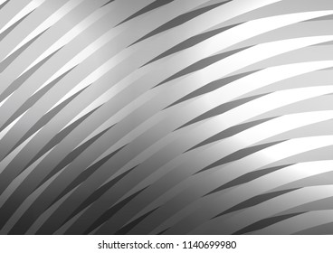Dark Silver, Gray vector cover with long lines. Shining colored illustration with narrow lines. The template can be used as a background.