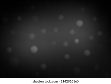 Dark Silver, Gray vector cover with spots. Beautiful colored illustration with blurred circles in nature style. The pattern can be used for aqua ad, booklets.