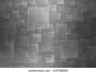 Dark Silver, Gray vector cover in polygonal style. Illustration with set of colorful rectangles. Modern template for your landing page.
