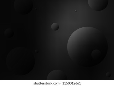 Dark Silver, Gray vector cover with spots. Modern abstract illustration with colorful water drops. New design for ad, poster, banner of your website.