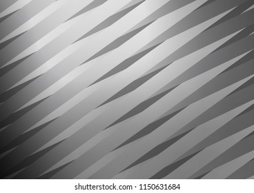 Dark Silver, Gray vector cover with long lines. Lines on blurred abstract background with gradient. The pattern can be used for websites.