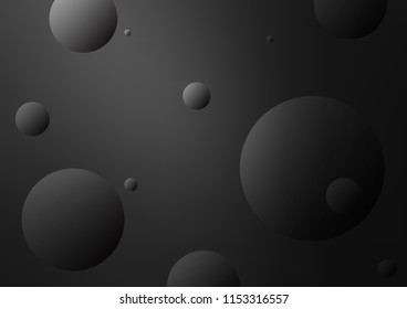 Dark Silver, Gray vector cover with spots. Glitter abstract illustration with blurred drops of rain. Completely new template for your brand book.