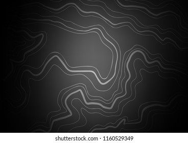 Dark Silver, Gray vector cover with long lines. Shining colored illustration with narrow lines. The pattern can be used as ads, poster, banner for commercial.