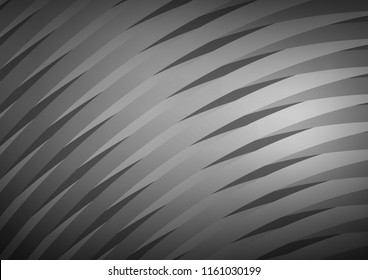 Dark Silver, Gray vector cover with long lines. Lines on blurred abstract background with gradient. Best design for your ad, poster, banner.