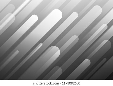 Dark Silver, Gray vector cover with long lines. Decorative shining illustration with lines on abstract template. The pattern can be used for busines ad, booklets, leaflets