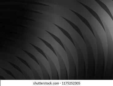 Dark Silver, Gray vector cover with long lines. Shining colored illustration with narrow lines. The template can be used as a background.