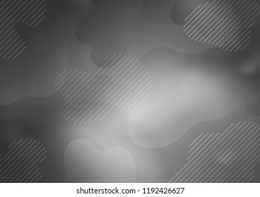 Dark Silver, Gray vector cover with long lines. Glitter abstract illustration with colored sticks. The pattern can be used for busines ad, booklets, leaflets