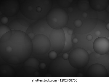 Dark Silver, Gray vector cover with spots. Modern abstract illustration with colorful water drops. Completely new template for your brand book.