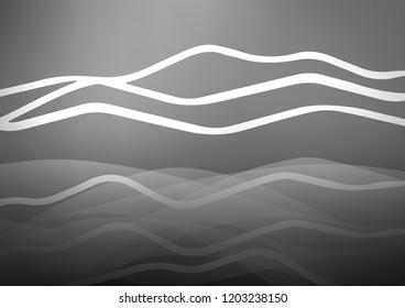 Dark Silver, Gray vector cover with long lines. Glitter abstract illustration with colored sticks. The pattern can be used as ads, poster, banner for commercial.