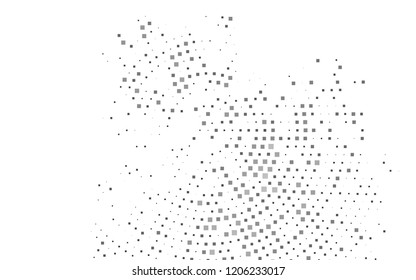 Dark Silver, Gray vector cover in polygonal style. Decorative design in abstract style with rectangles. Pattern for busines ad, booklets, leaflets