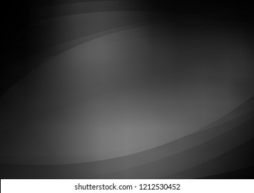 Dark Silver, Gray vector cover with long lines. Decorative shining illustration with lines on abstract template. The pattern can be used for websites.