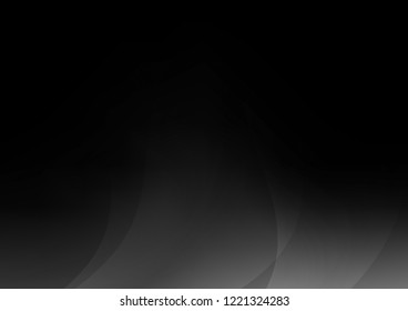 Dark Silver, Gray vector cover with long lines. Shining colored illustration with narrow lines. Best design for your ad, poster, banner.