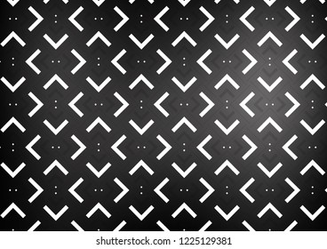 Dark Silver, Gray vector cover with long lines. Glitter abstract illustration with colored sticks. Smart design for your business advert.