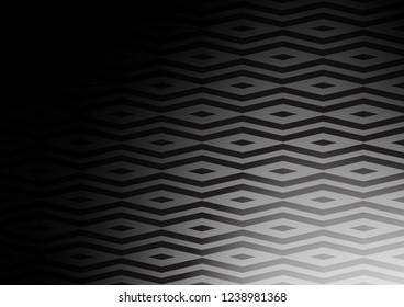 Dark Silver, Gray vector cover in polygonal style. Abstract gradient illustration with triangles. Pattern can be used for websites.