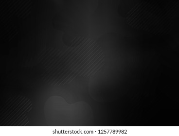 Dark Silver, Gray vector cover with long lines. Shining colored illustration with narrow lines. The pattern can be used as ads, poster, banner for commercial.
