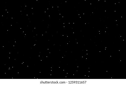 Dark Silver, Gray vector cover with small and big stars. Decorative shining illustration with stars on abstract template. Best design for your ad, poster, banner.