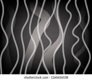 Dark Silver, Gray vector cover with long lines. Shining colored illustration with narrow lines. The pattern can be used for websites. - Vector
