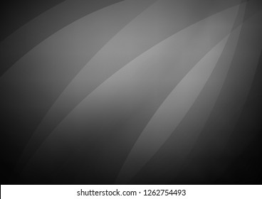 Dark Silver, Gray vector cover with long lines. Lines on blurred abstract background with gradient. The pattern can be used as ads, poster, banner for commercial.