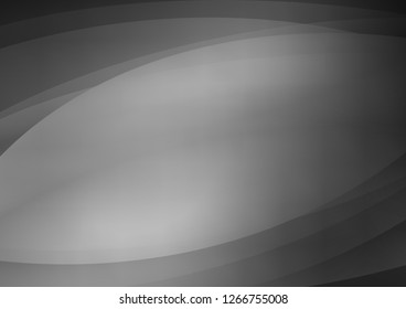 Dark Silver, Gray vector cover with long lines. Glitter abstract illustration with colored sticks. The template can be used as a background.