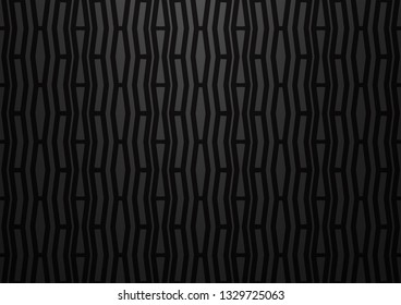 Dark Silver, Gray vector cover with long lines. Shining colored illustration with narrow lines. Smart design for your business advert.