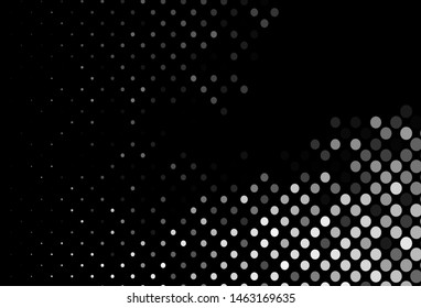 Dark Silver, Gray vector cover with spots. Beautiful colored illustration with blurred circles in nature style. Completely new template for your brand book.