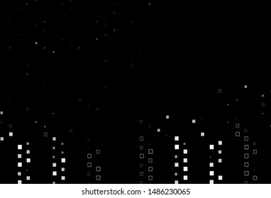 Dark Silver, Gray vector cover with polygonal style. Decorative design in abstract style with rectangles. Smart design for your business advert.
