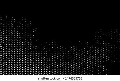 Dark Silver, Gray vector cover with spots. Beautiful colored illustration with blurred circles in nature style. Pattern for ads, leaflets.