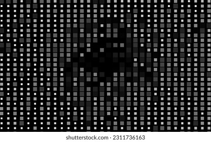Plata oscura, cubierta vectorial gris de estilo poligonal. Ilustración abstracta moderna con rectángulos coloridos. Patrón para comerciales.