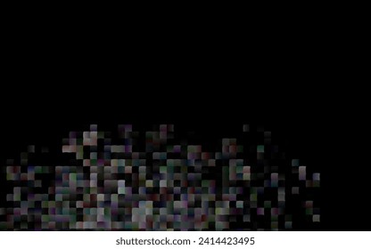 Dark Silver, Gray vector cover in polygonal style. Rectangles on abstract background with colorful gradient. Best design for your ad, poster, banner.
