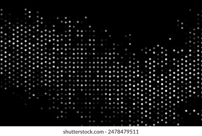 Dark Silver, Gray vector cover with spots. Beautiful colored illustration with blurred circles in nature style. Template for your brand book.