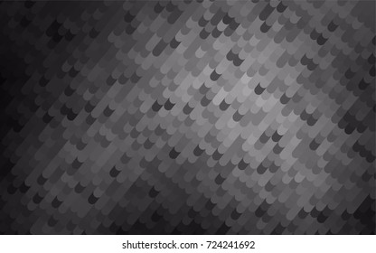 Dark Silver, Gray vector crooked abstract background. Creative geometric illustration in Origami style with gradient. Brand-new design for your business.