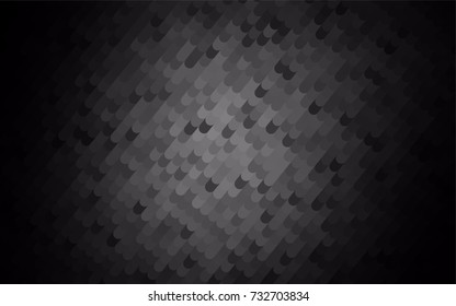 Dark Silver, Gray vector crooked abstract background. Brand-new colored illustration in blurry style with gradient. A completely new design for your business.